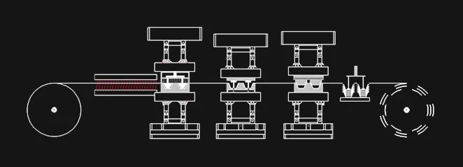 Machine de thermoformage de plastique à quatre stations