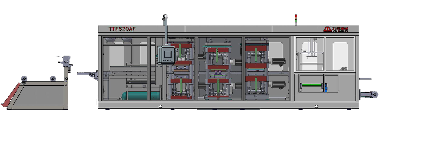 machine de thermoformage à quatre stations